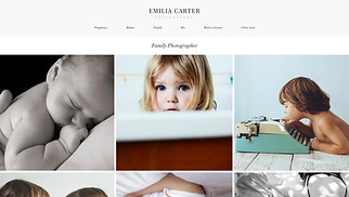 Events & Portraits website templates - Family Photographer
