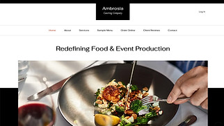 Event Production website templates - Catering Company