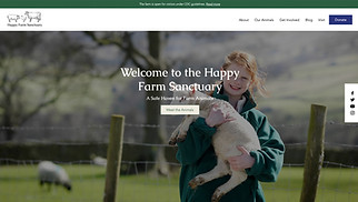 Pets & Animals website templates - Farm Sanctuary 