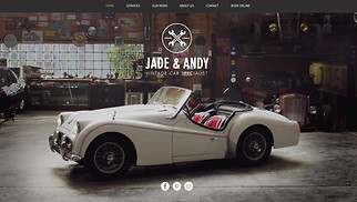 Automotive & Cars website templates - Vintage Car Garage