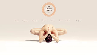 Health & Wellness website templates - Yoga Studio