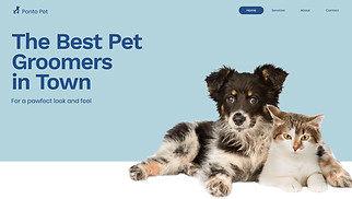 Business website templates - Pet Care Provider