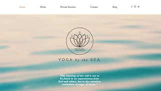 Wellness website templates - Yoga Studio
