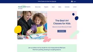 Online Education website templates - Art Center 