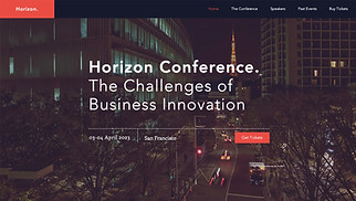 Conferences & Meetups website templates - Business Conference