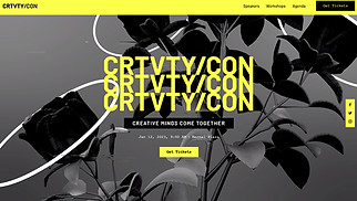 Promotional Page website templates - Creative Conference