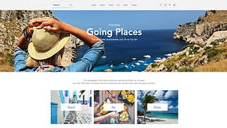 Most Popular website templates - Travel Blog