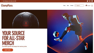 Sports & Outdoors website templates - Sport Merchandise Store