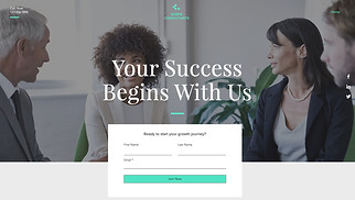 Promotional Page website templates - Corporate Landing Page