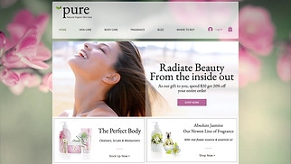 Beauty & Wellness website templates - Beauty Shop