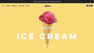 Cafe & Bakery website templates - Ice Cream Shop