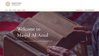Religion website templates - Mosque