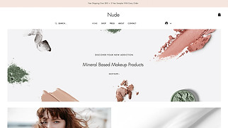 Beauty & Wellness website templates - Makeup Store