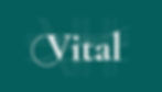 A green logo for a brand called "Vital", written in white.