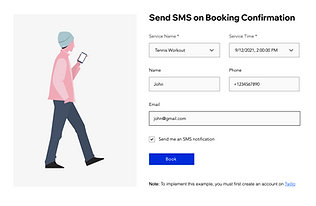 Send SMS on Booking Confirmation